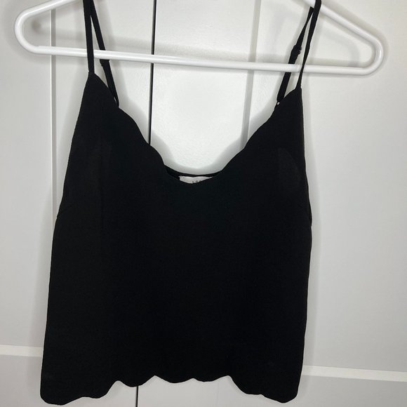 Lush Black Flare Tank Top - Picture 4 of 7